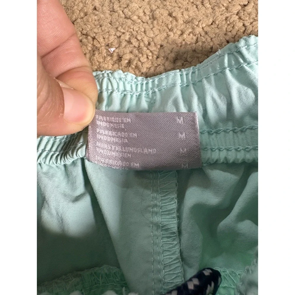 Columbia PFG Shorts Women Medium Bright Light Blue Mid Rise Fishing Hiking - Picture 3 of 9